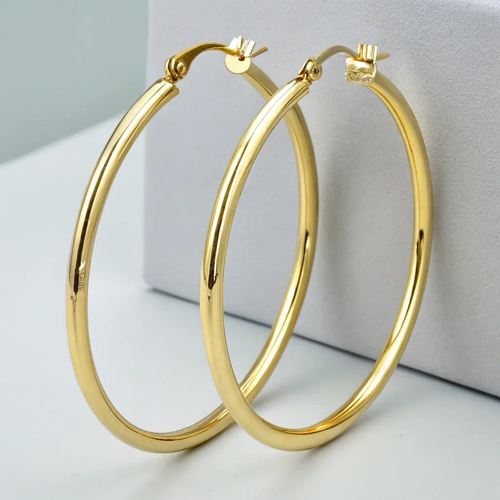 Elegant Gold Hoop Earrings