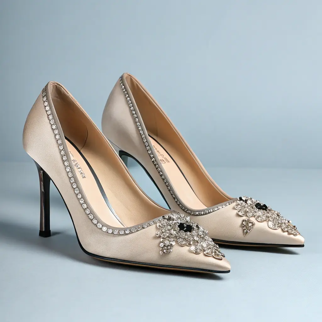 Gold Embellished Heels