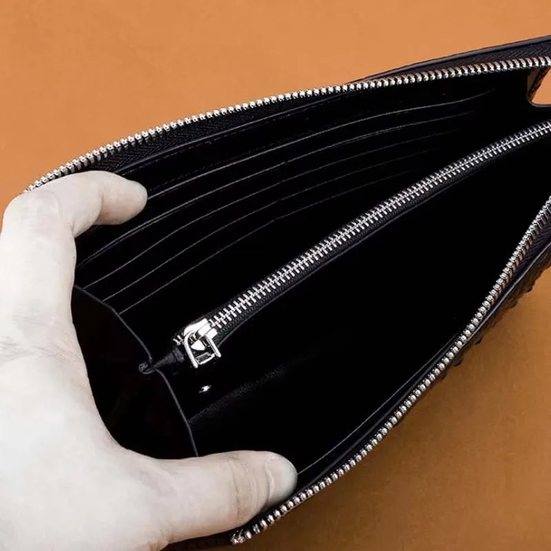 ourui summer new bag male Long men wallet bag zipper Men clutch bags - Image 3